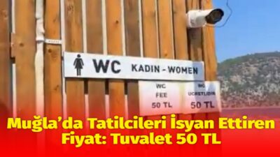 Muğla’nın Ortaca ilçesinde bulunan dünyaca ünlü İztuzu Plajı’nda tuvalet kullanım