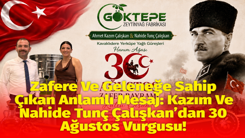 Göktepe Zeytinyağı Fabrikası sahibi Kazım Çalışkan ve Kavaklıdere Güreş Hanım