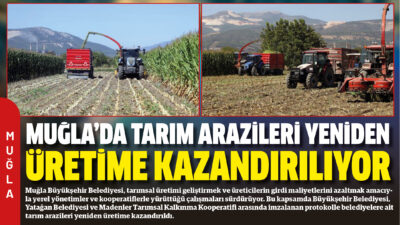 Muğla Büyükşehir Belediyesi, tarımsal üretimi geliştirmek ve üreticilerin girdi maliyetlerini