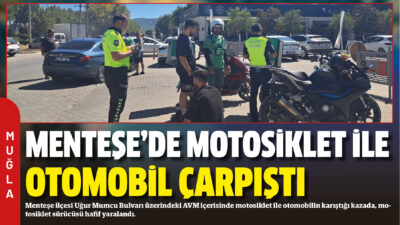 Menteşe ilçesi Uğur Mumcu Bulvarı üzerindeki AVM içerisinde motosiklet ile