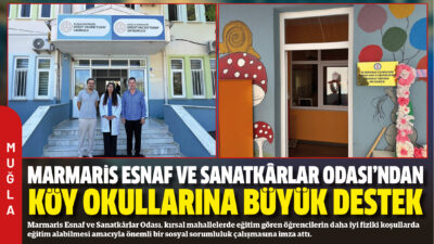 Marmaris Esnaf ve Sanatkârlar Odası, kırsal mahallelerde eğitim gören öğrencilerin