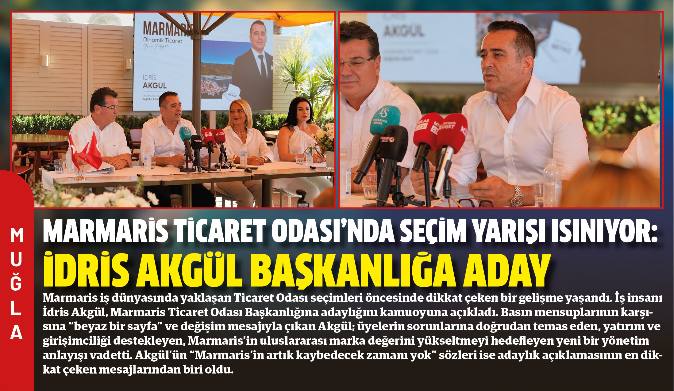 Marmaris iş dünyasında yaklaşan Ticaret Odası seçimleri öncesinde dikkat çeken