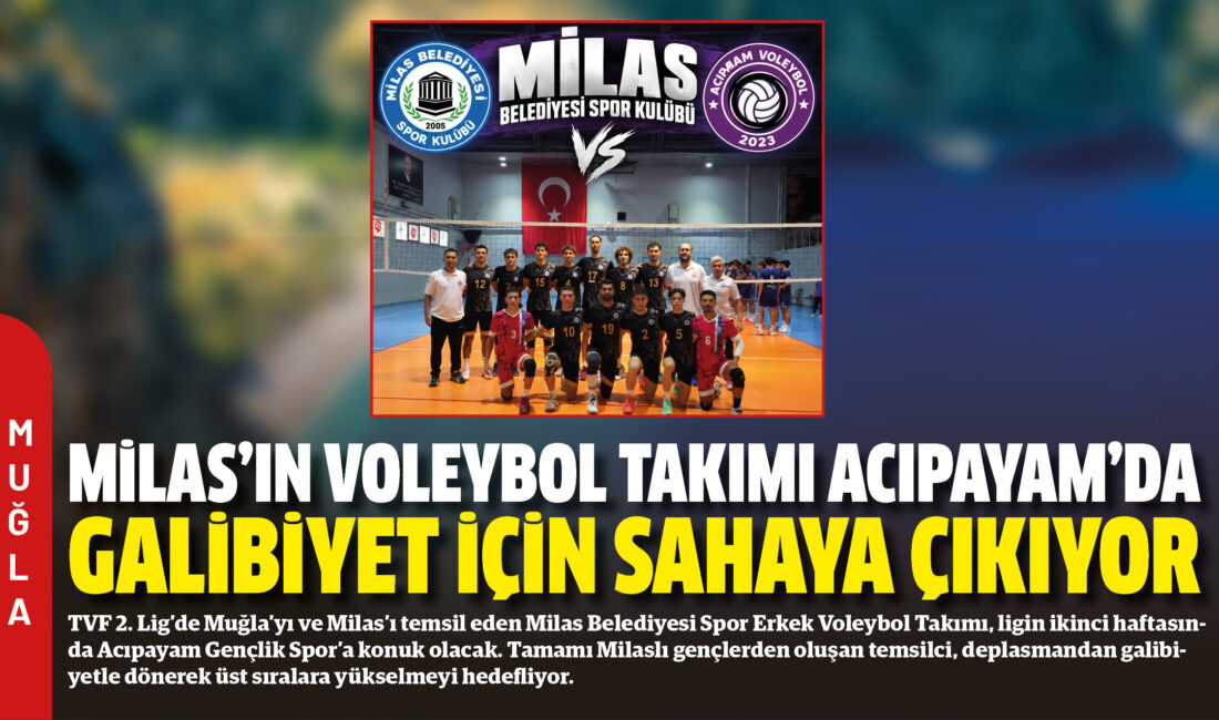 TVF 2. Lig’de Muğla’yı ve Milas’ı temsil eden Milas Belediyesi