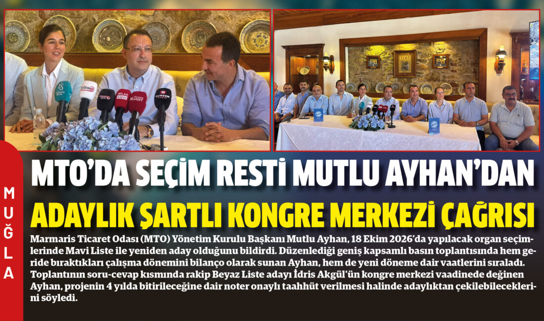 Marmaris Ticaret Odası (MTO) Yönetim Kurulu Başkanı Mutlu Ayhan, 18