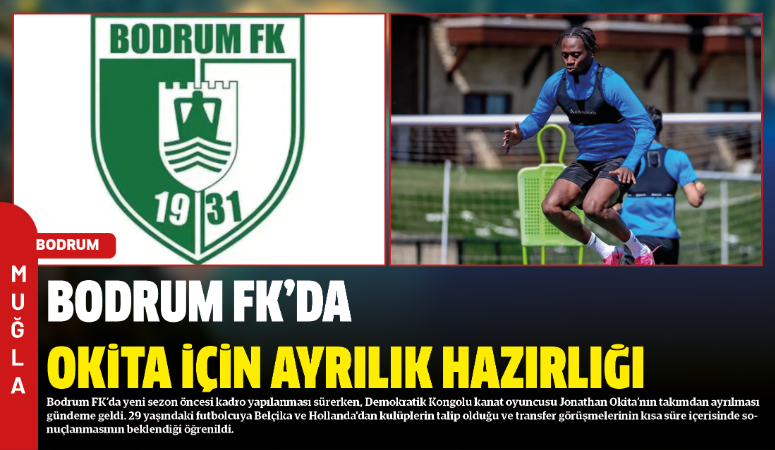 Bodrum FK’da yeni sezon öncesi kadro yapılanması sürerken, Demokratik Kongolu