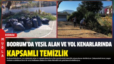 Bodrum Belediyesi, yaz aylarında artan ot yoğunluğuna karşı ilçe genelindeki