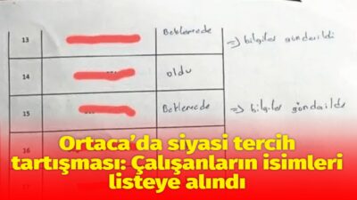 Muğla’nın Ortaca ilçesinde belediye bünyesinde görev yapan güvenlik personelinin siyasi