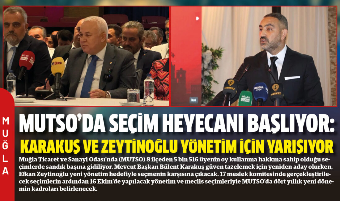 Muğla Ticaret ve Sanayi Odası’nda (MUTSO) 8 ilçeden 5 bin