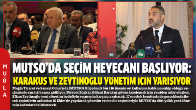 Muğla Ticaret ve Sanayi Odası’nda (MUTSO) 8 ilçeden 5 bin