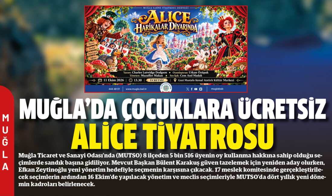 Muğla’da çocuklara yönelik kültür ve sanat etkinlikleri kapsamında “Alice Harikalar