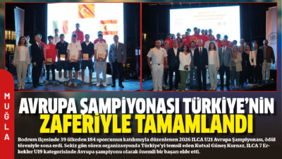 Bodrum ilçesinde 39 ülkeden 184 sporcunun katılımıyla düzenlenen 2026 ILCA