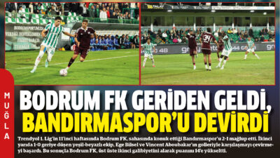 Trendyol 1. Lig’in 11’inci haftasında Bodrum FK, sahasında konuk ettiği