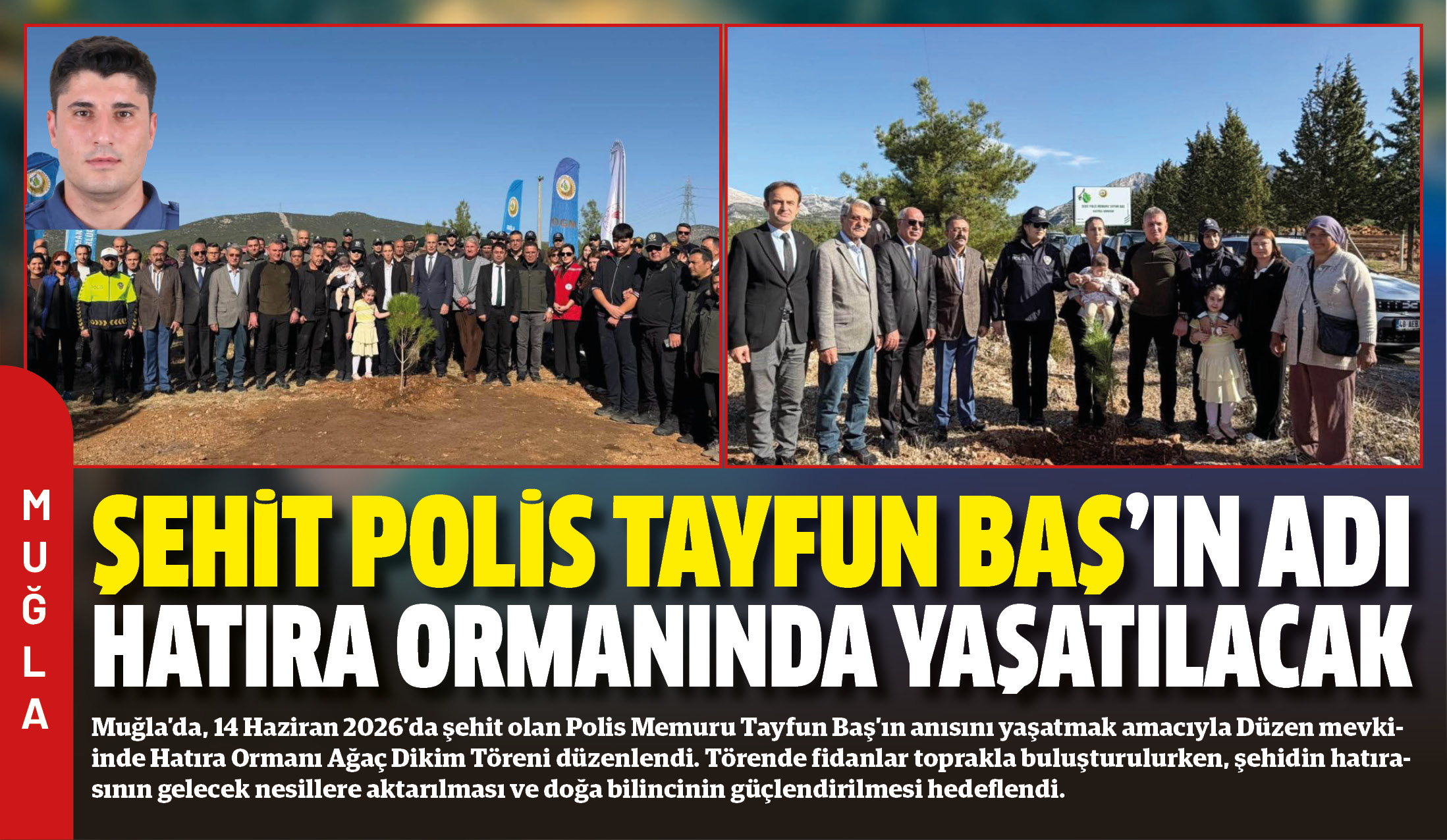 Muğla’da, 14 Haziran 2026’da şehit