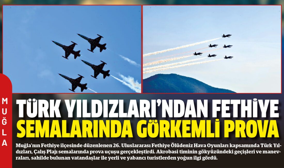 Muğla’nın Fethiye ilçesinde düzenlenen 26. Uluslararası Fethiye Ölüdeniz Hava Oyunları