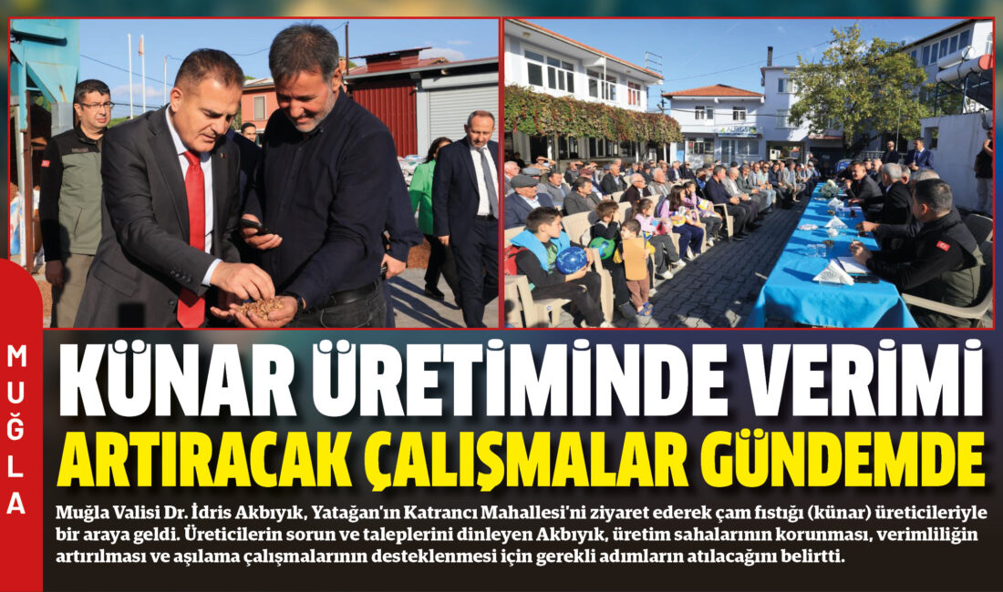 Muğla Valisi Dr. İdris Akbıyık, Yatağan’ın Katrancı Mahallesi’ni ziyaret ederek