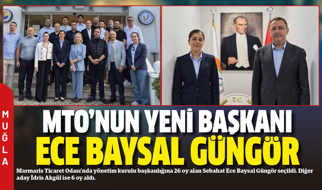 Marmaris Ticaret Odası’nda yönetim kurulu başkanlığına 26 oy alan Sebahat